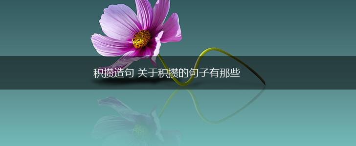 积攒造句 关于积攒的句子有那些,第1张