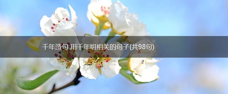 千年造句 用千年组相关的句子(共98句),第1张