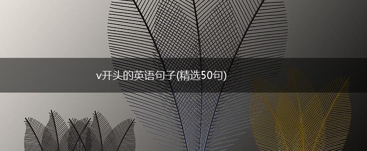 v开头的英语句子(精选50句),第1张