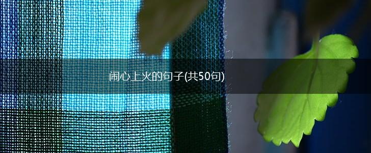 闹心上火的句子(共50句),第1张