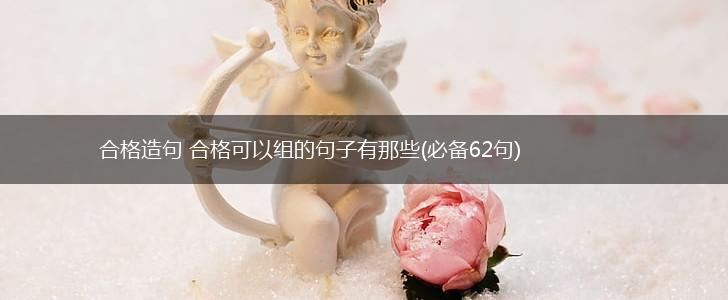 合格造句 合格可以组的句子有那些(必备62句),第1张