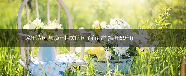 晚年造句 与晚年相关的句子有那些(实用59句),第1张