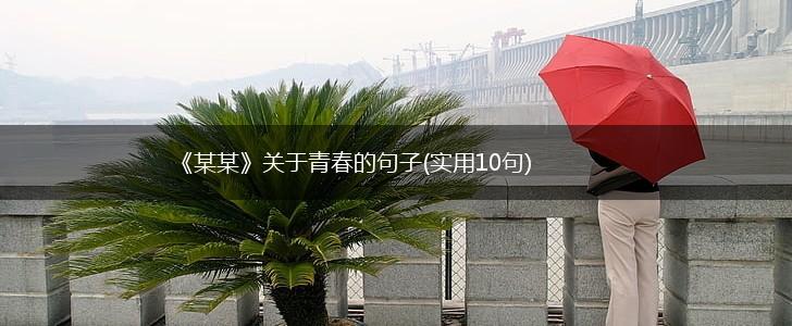 《某某》关于青春的句子(实用10句),第1张