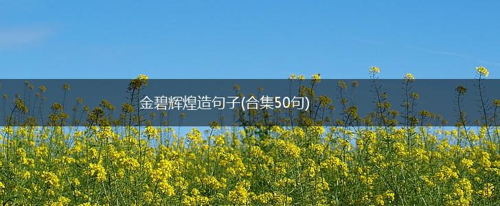 金碧辉煌造句子(合集50句),第1张
