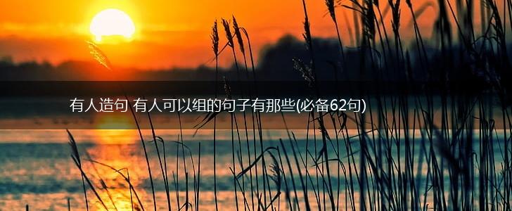 有人造句 有人可以组的句子有那些(必备62句),第1张