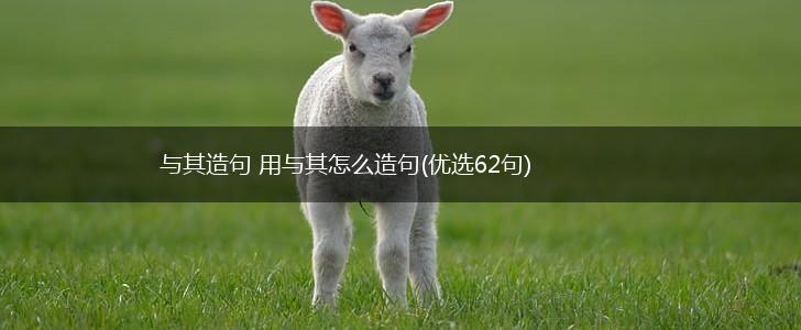 与其造句 用与其怎么造句(优选62句),第1张