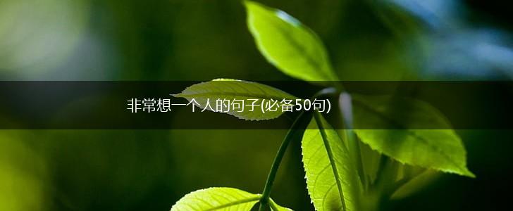 非常想一个人的句子(必备50句),第1张