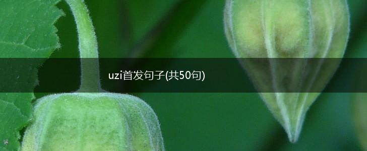 uzi首发句子(共50句),第1张