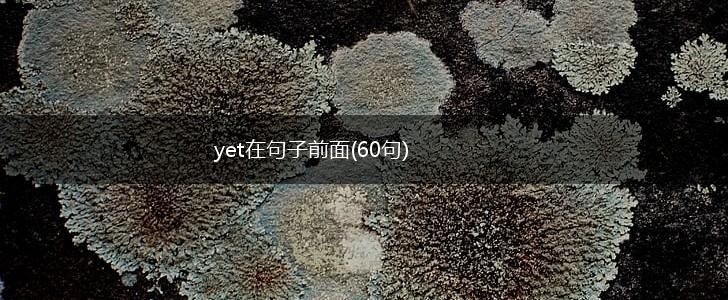 yet在句子前面(60句),第1张