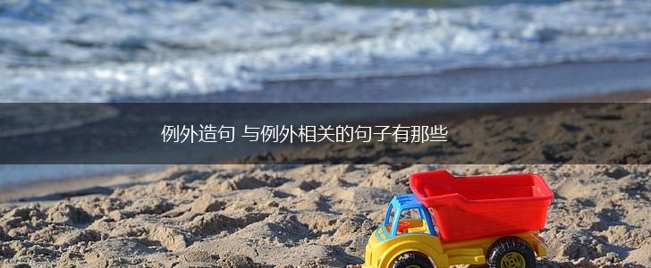 例外造句 与例外相关的句子有那些,第1张