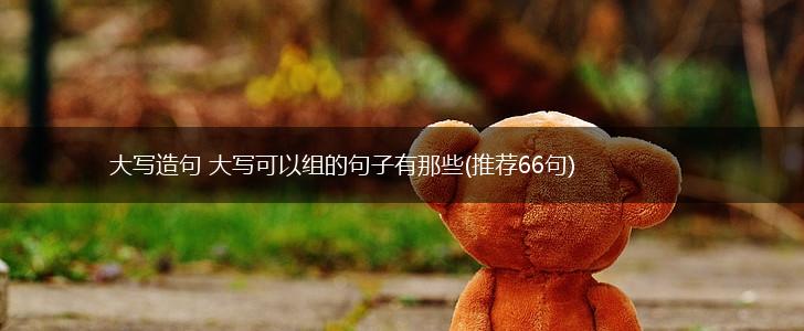 大写造句 大写可以组的句子有那些(推荐66句),第1张