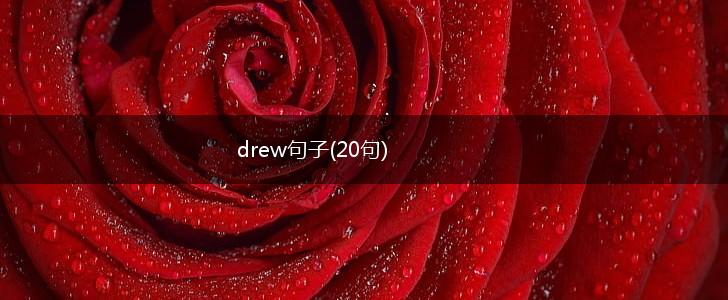 drew句子(20句),第1张