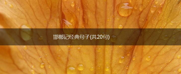 邯郸记经典句子(共20句),第1张