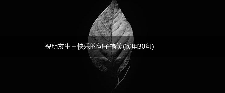 祝朋友生日快乐的句子搞笑(实用30句),第1张