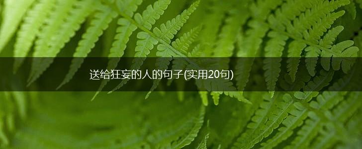 送给狂妄的人的句子(实用20句),第1张