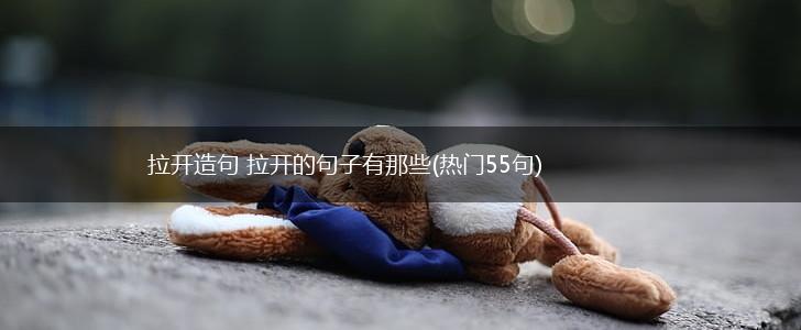 拉开造句 拉开的句子有那些(热门55句),第1张