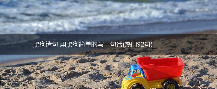 黑狗造句 用黑狗简单的写一句话(热门92句),第1张