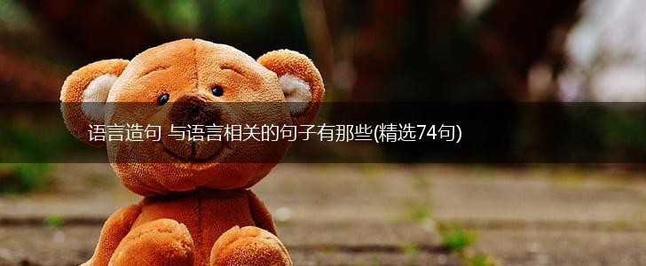 语言造句 与语言相关的句子有那些(精选74句),第1张