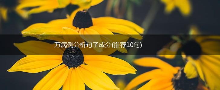 万病例分析句子成分(推荐10句),第1张