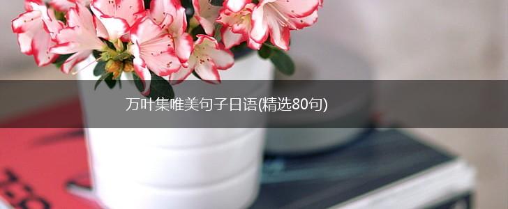 万叶集唯美句子日语(精选80句),第1张