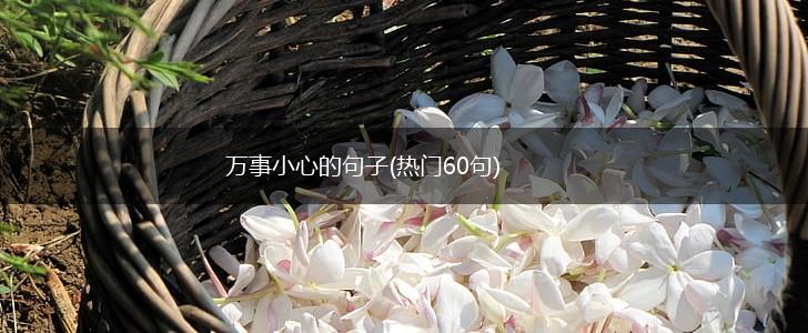 万事小心的句子(热门60句),第1张