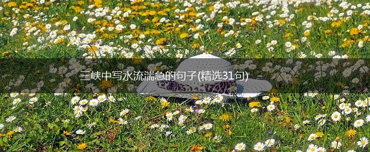 三峡中写水流湍急的句子(精选31句),第1张