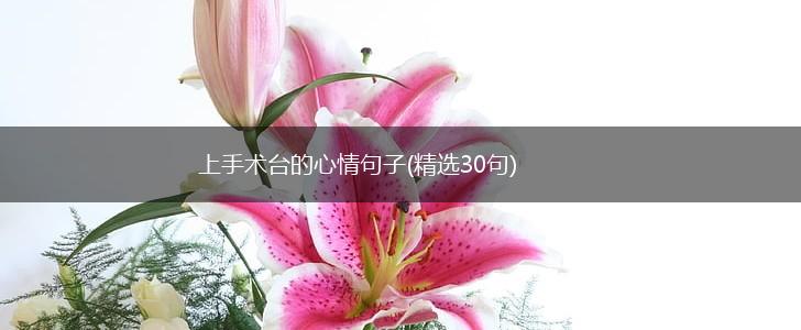 上手术台的心情句子(精选30句),第1张