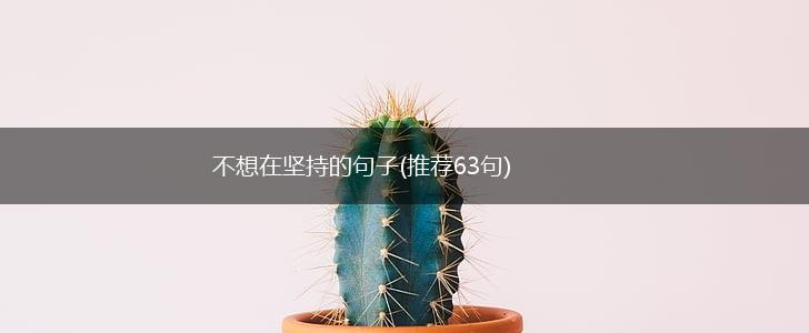 不想在坚持的句子(推荐63句),第1张