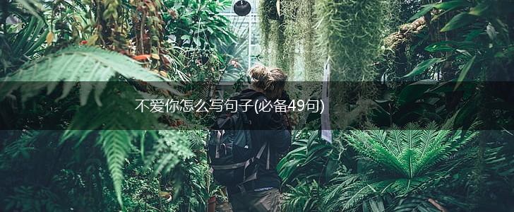 不爱你怎么写句子(必备49句),第1张