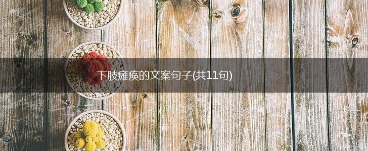 下肢瘫痪的文案句子(共11句),第1张