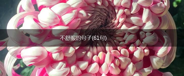 不舒服的句子(61句),第1张