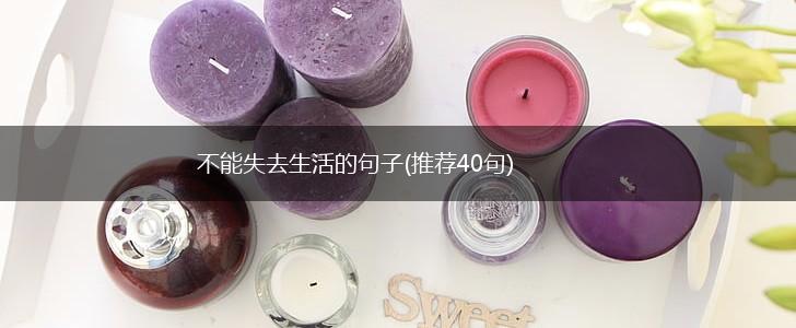 不能失去生活的句子(推荐40句),第1张