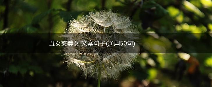 丑女变美女 文案句子(通用50句),第1张