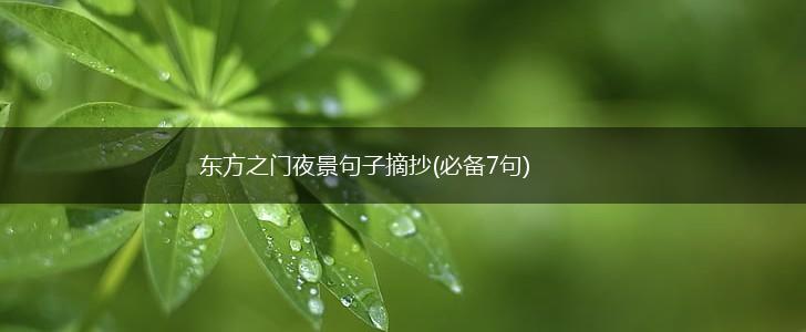 东方之门夜景句子摘抄(必备7句),第1张