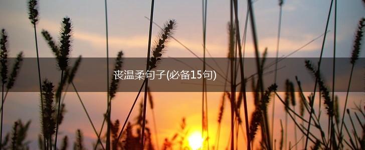 丧温柔句子(必备15句),第1张