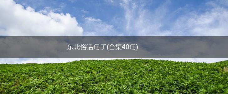 东北俗话句子(合集40句),第1张