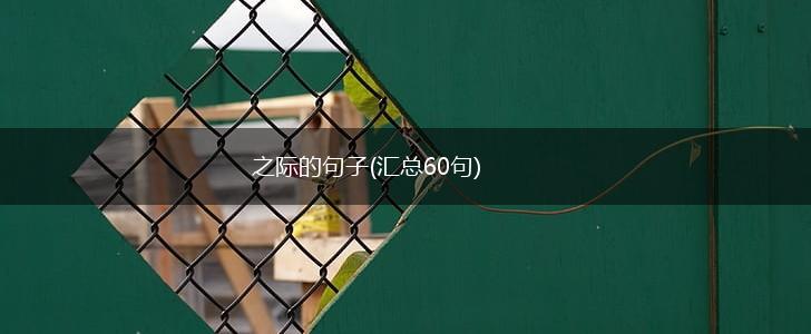 之际的句子(汇总60句),第1张