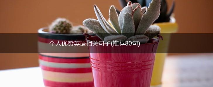个人优势英语相关句子(推荐80句),第1张