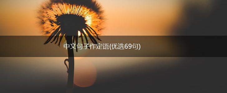 中文句子作定语(优选69句),第1张