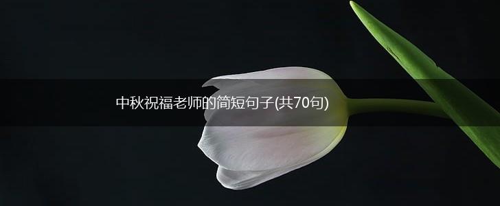 中秋祝福老师的简短句子(共70句),第1张