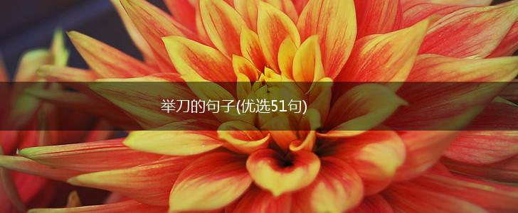 举刀的句子(优选51句),第1张