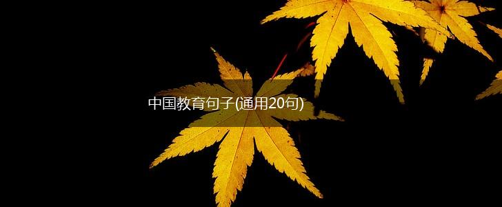 中国教育句子(通用20句),第1张
