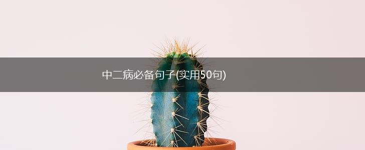 中二病必备句子(实用50句),第1张