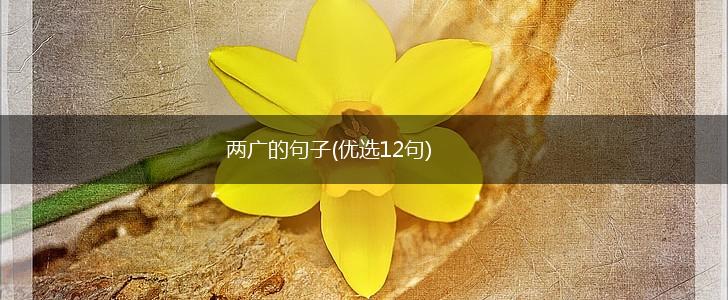 两广的句子(优选12句),第1张