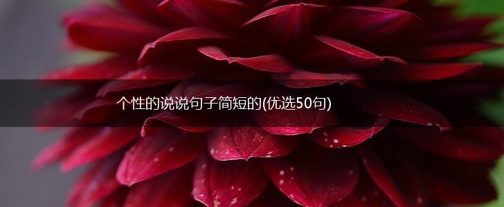 个性的说说句子简短的(优选50句),第1张