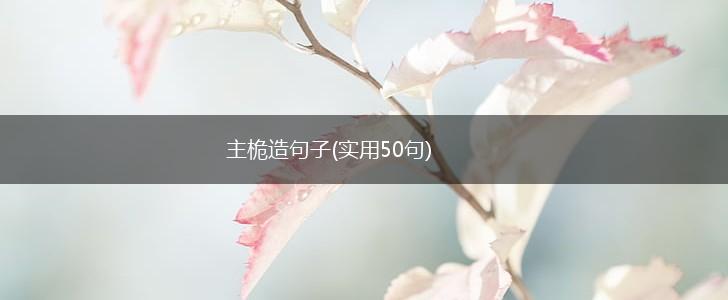 主桅造句子(实用50句),第1张