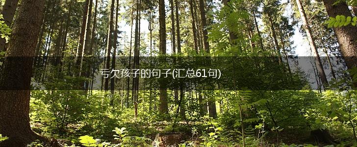 亏欠孩子的句子(汇总61句),第1张