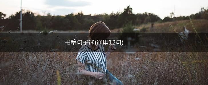 书籍句子迷(通用12句),第1张