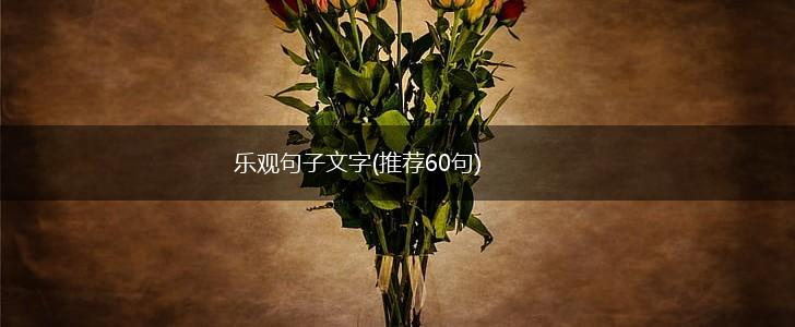 乐观句子文字(推荐60句),第1张
