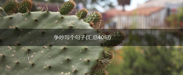 争吵写个句子(汇总40句),第1张